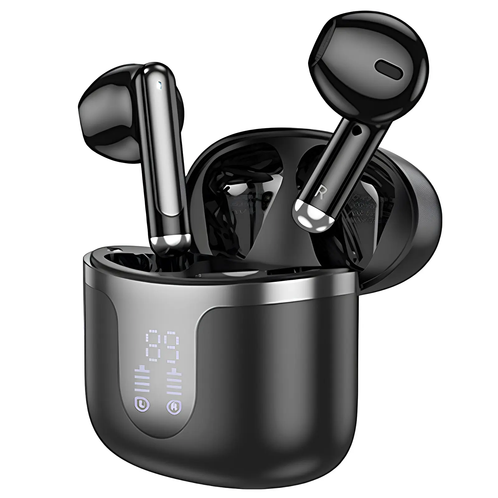 Беспроводные TWS наушники Hoco EQ7 Snowflake, Black, купить оптом с доставкой