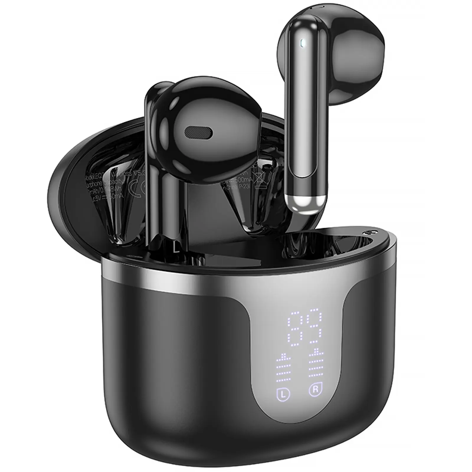 Беспроводные TWS наушники Hoco EQ7 Snowflake, Black 1, купить оптом с доставкой