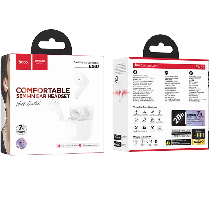 Бездротові TWS навушники Hoco EQ33 Gem (App) на малюнкі №2