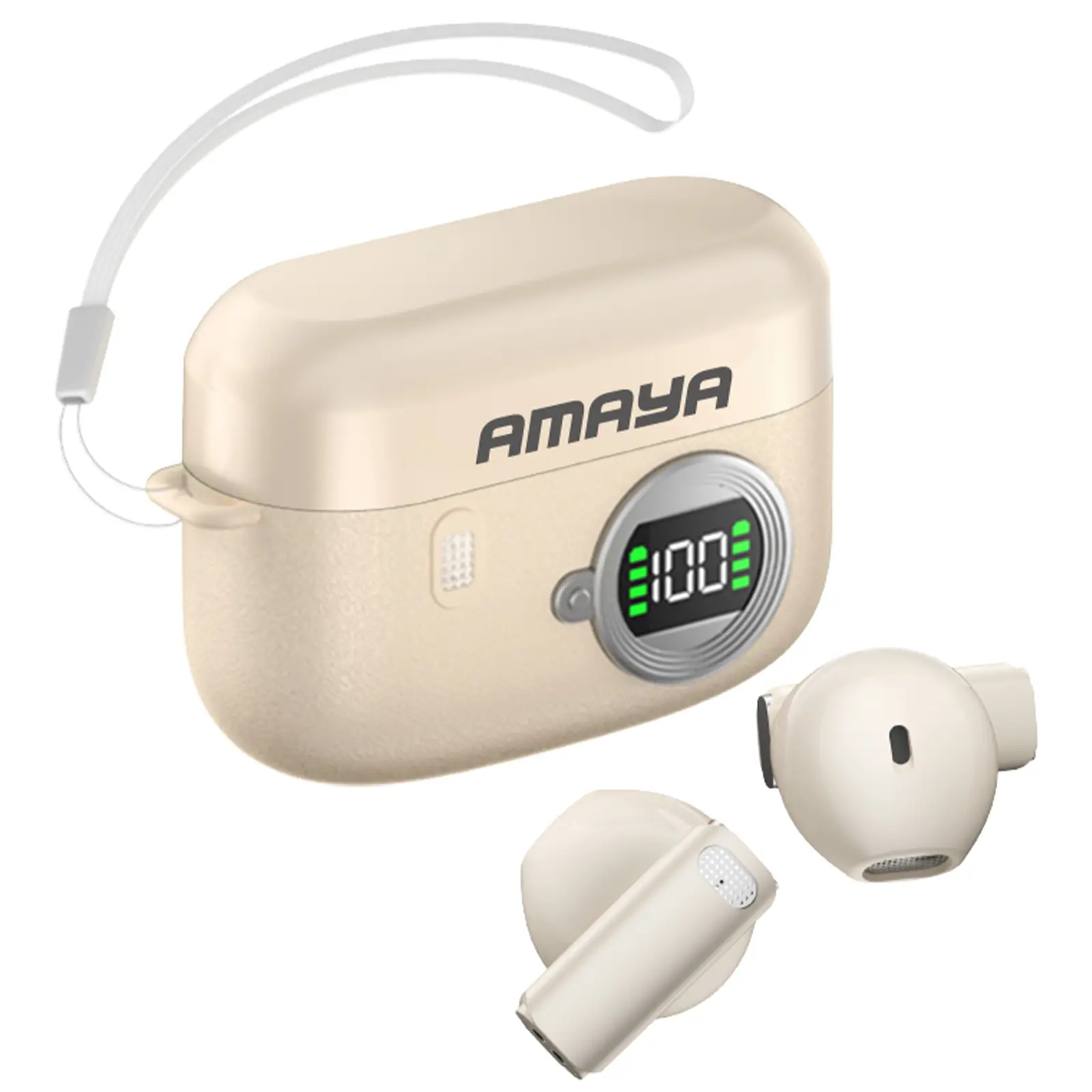 Беспроводные TWS наушники Amaya ATW-36, Biege, купить оптом с доставкой