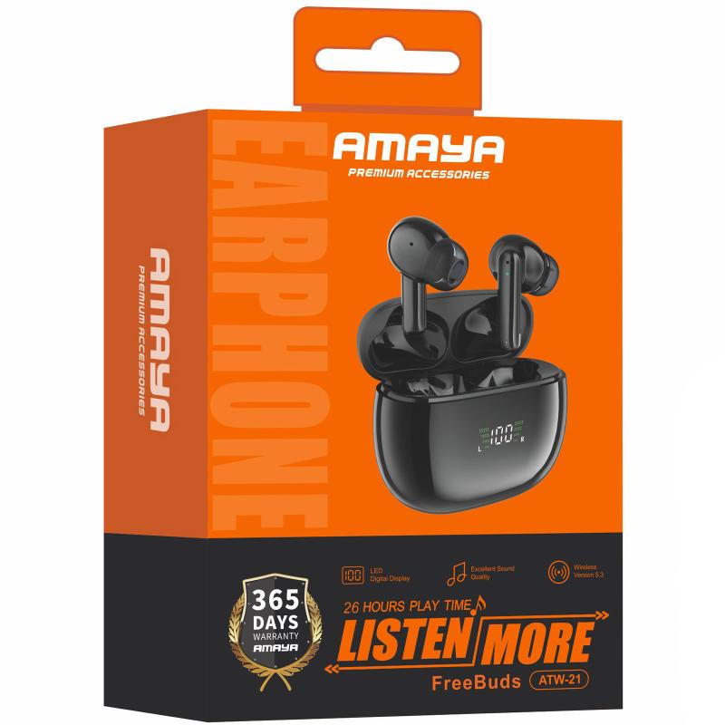Беспроводные TWS наушники Amaya ATW-21 на картинке №2