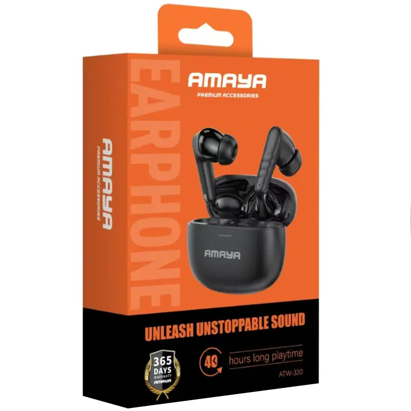 Беспроводные TWS наушники Amaya ATW-330, Black 1, купить оптом с доставкой