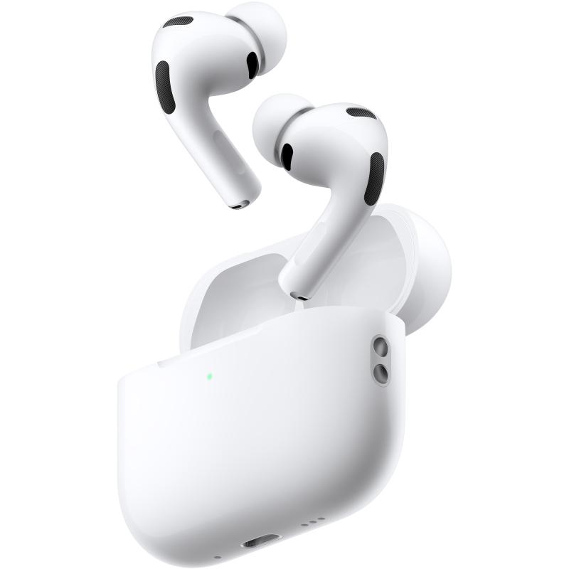 Бездротові TWS навушники Airpods Pro 3 ANC+AI USB-C Wireless Charging Case for Apple (АAA) на малюнкі №1