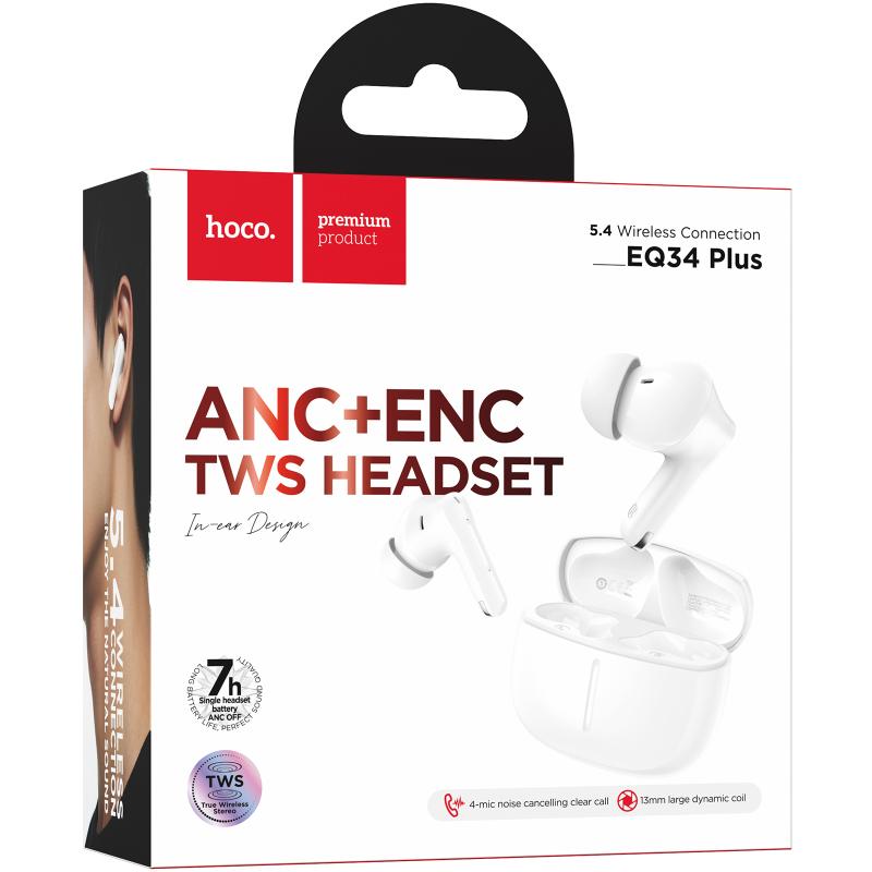 Беспроводные TWS наушники Hoco EQ34 Plus Rima ANC (App) на картинке №3