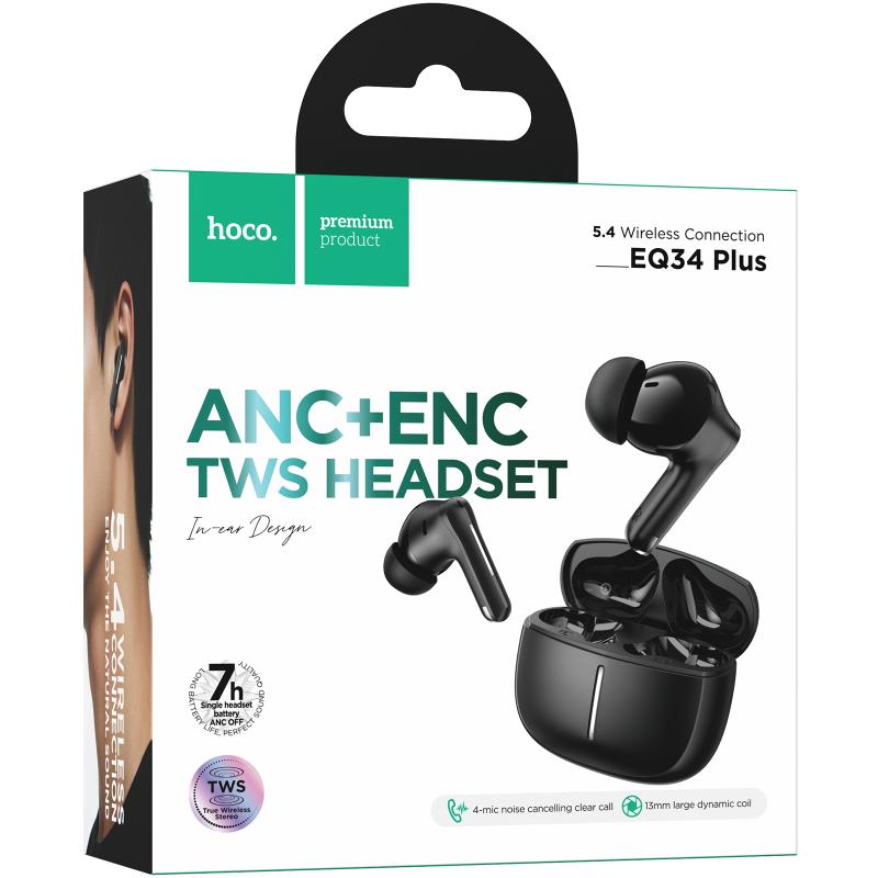 Беспроводные TWS наушники Hoco EQ34 Plus Rima ANC (App) на картинке №4