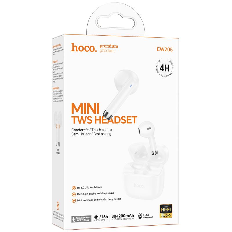 Беспроводные TWS наушники Hoco EW205 Peaceful на картинке №3