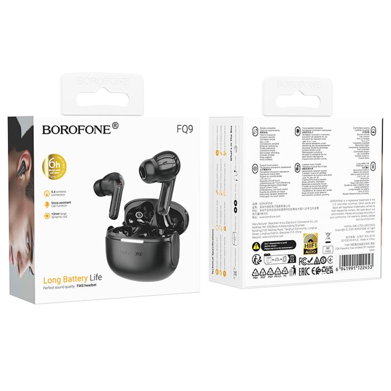 Беспроводные TWS наушники Borofone FQ9 Peaceful на картинке №2