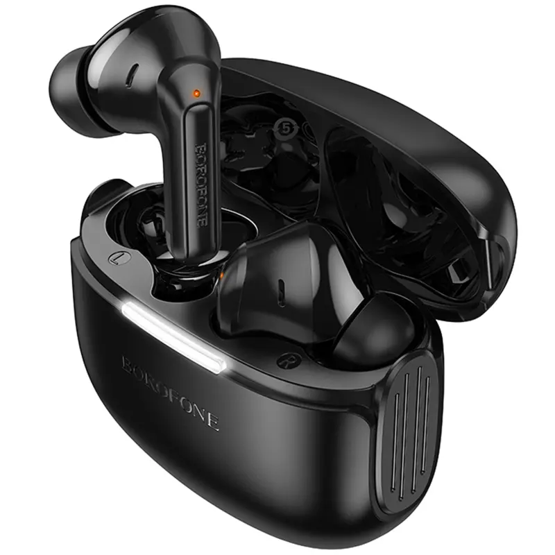 Беспроводные TWS наушники Borofone FQ9 Peaceful, Black 2, купить оптом с доставкой