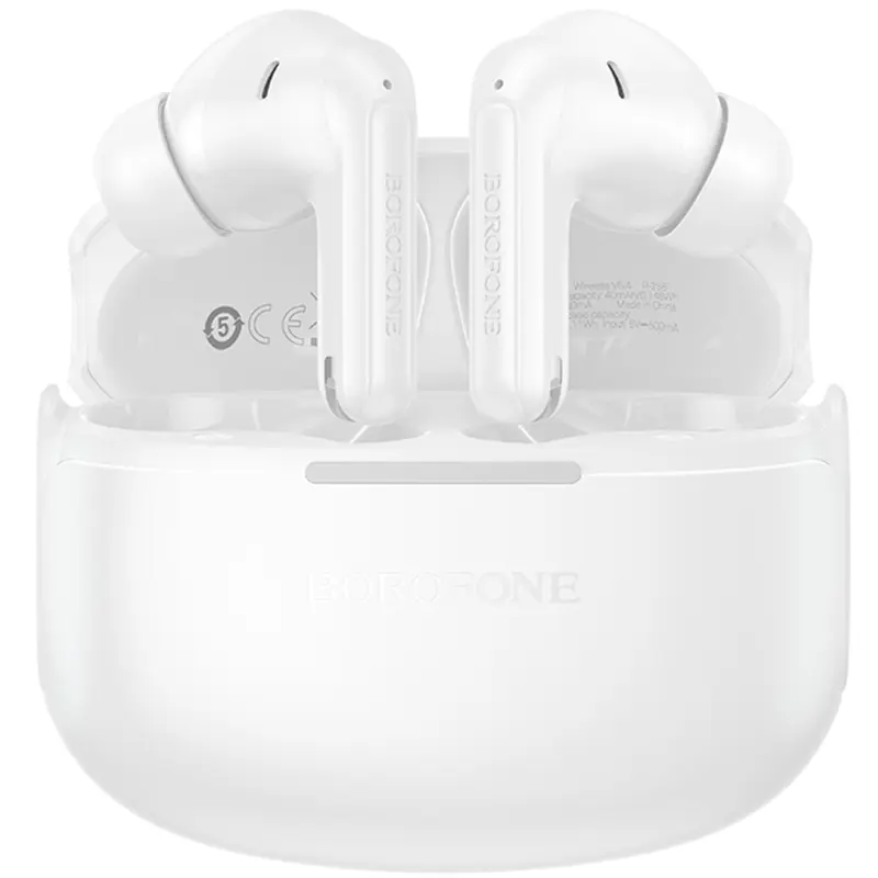 Беспроводные TWS наушники Borofone FQ9 Peaceful, White 2, купить оптом с доставкой