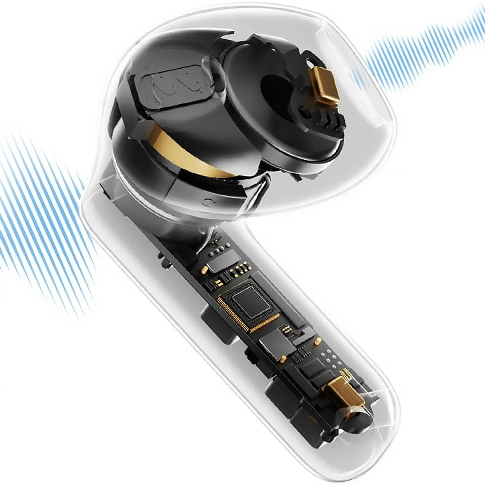 Беспроводные TWS наушники Baseus Bass BS1 Adaptive ANC (A00101), Moon White 1, купить оптом с доставкой