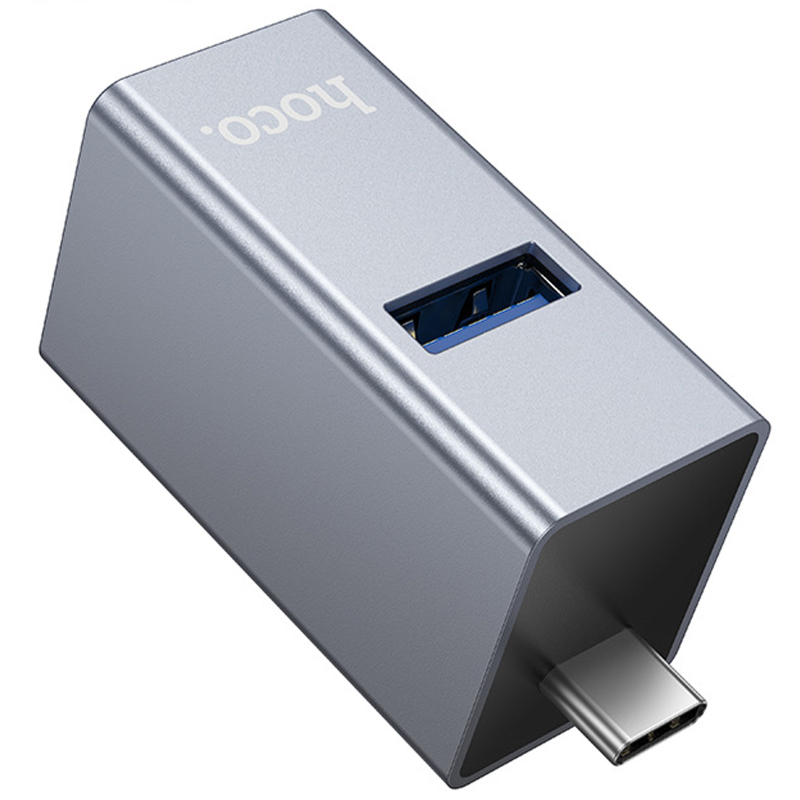 Перехідник HUB Hoco HB54A 3in1 (Type-C to 2xUSB2.0+USB3.0) на малюнкі №3