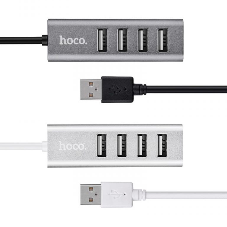 Перехідник HUB Hoco HB1 USB to USB 2.0 (4 port) (1m), купити оптом з доставкою