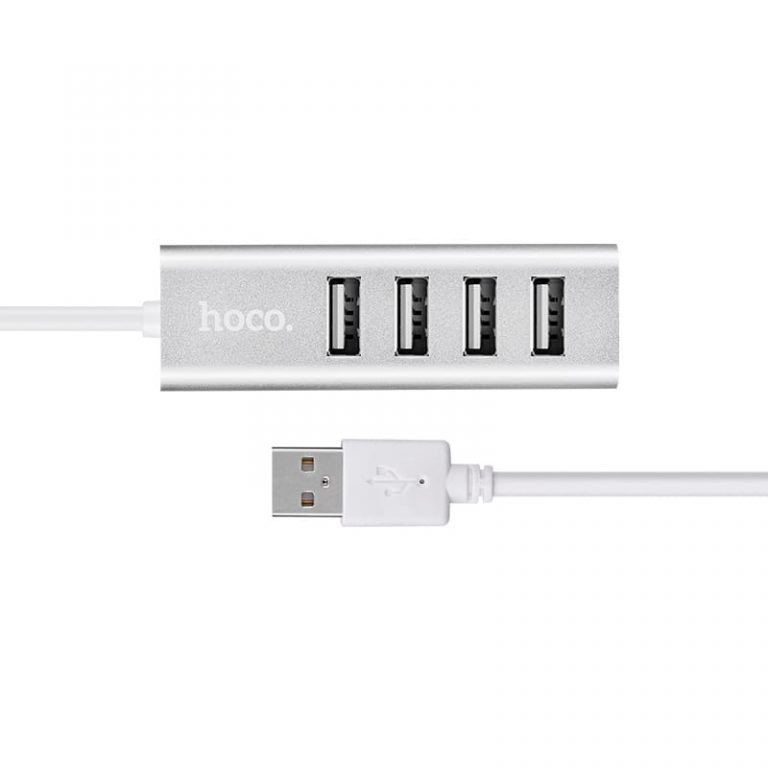 Перехідник HUB Hoco HB1 USB to USB 2.0 (4 port) (1m) на малюнкі №1