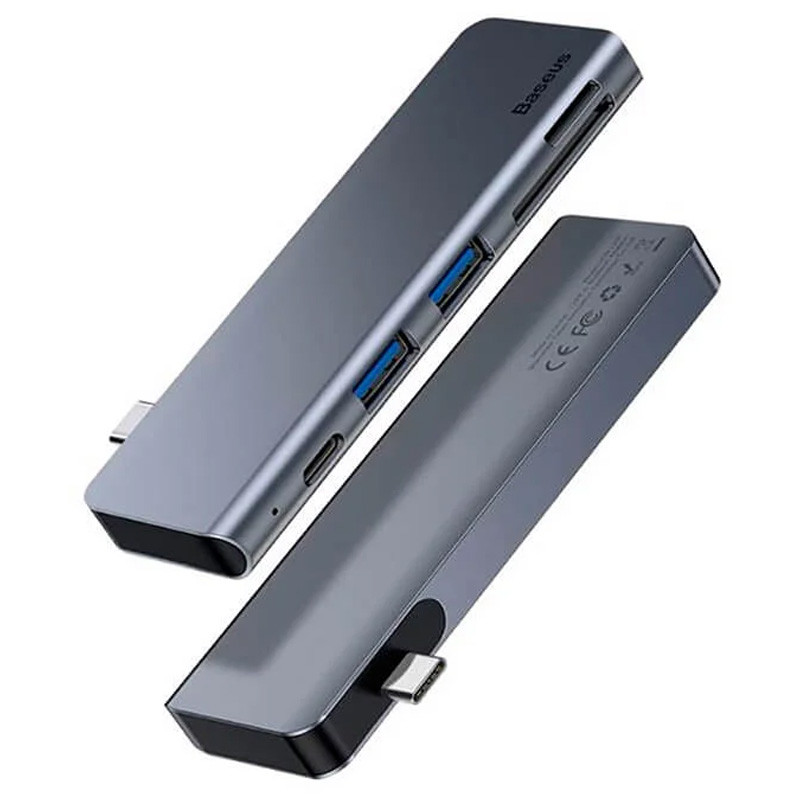 Перехідник Hub Baseus Harmonica 5-in-1 (CAHUB-K) на малюнкі №1