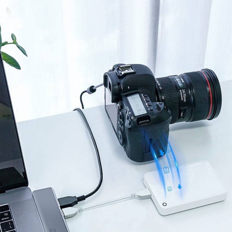 Перехідник Hub Baseus Harmonica 5-in-1 (CAHUB-K) на малюнкі №3