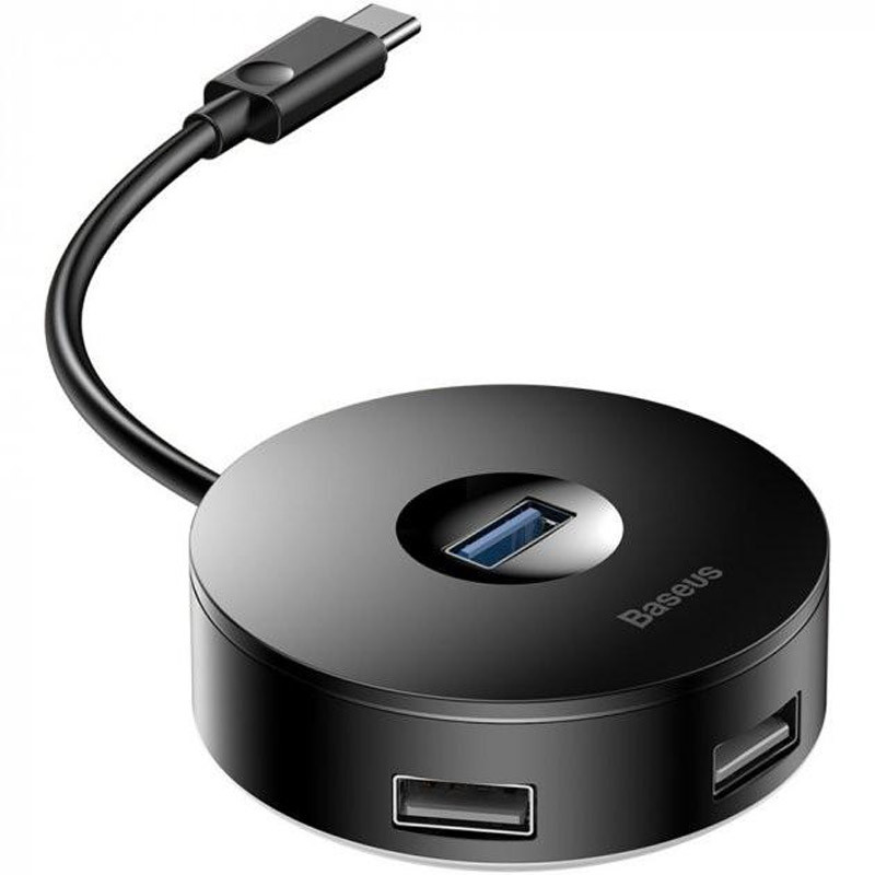 Перехідник HUB Baseus Round Box Type-C to USB 3.0 + 3USB 2.0 (CAHUB-G) на малюнкі №1