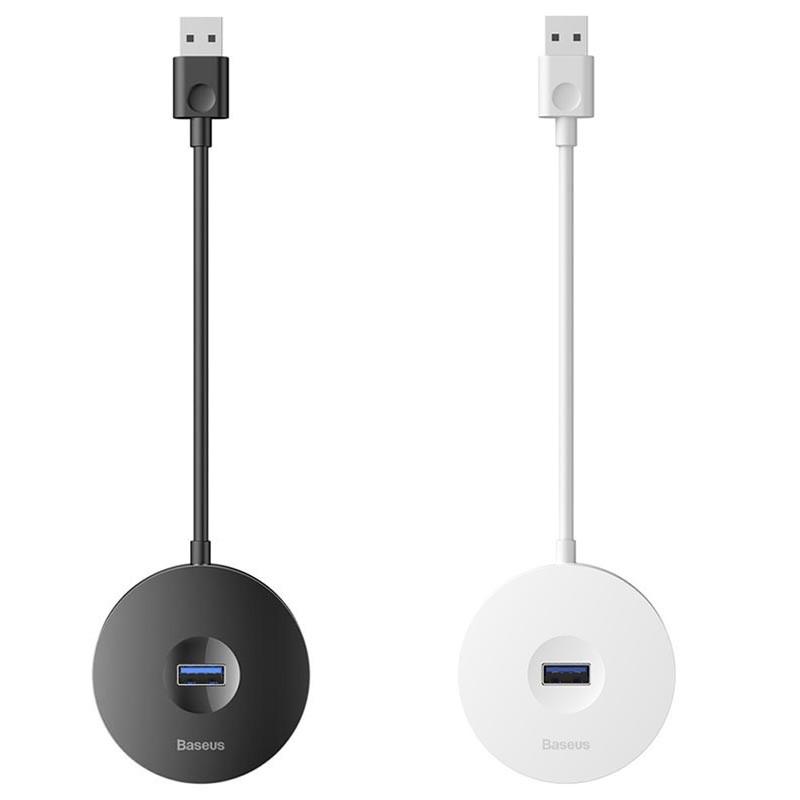 Переходник HUB Baseus Round Box USB to USB 3.0 + 3USB 2.0 (CAHUB-F), купить оптом с доставкой