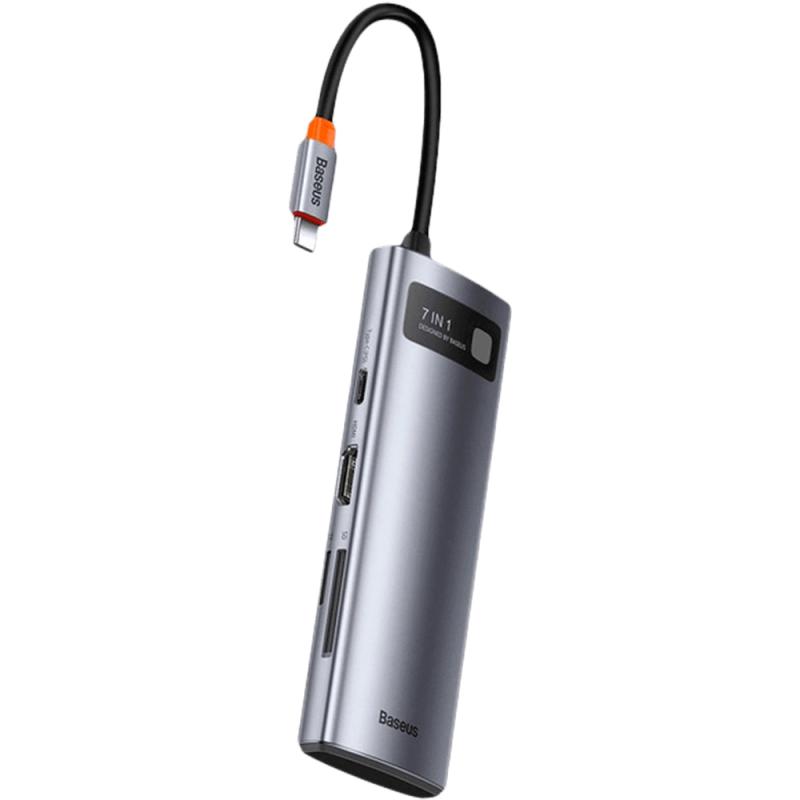 Перехідник HUB Baseus Metal Gleam Series Starjoy 7-in-1 Multifunctional (WKWG020113) на малюнкі №2