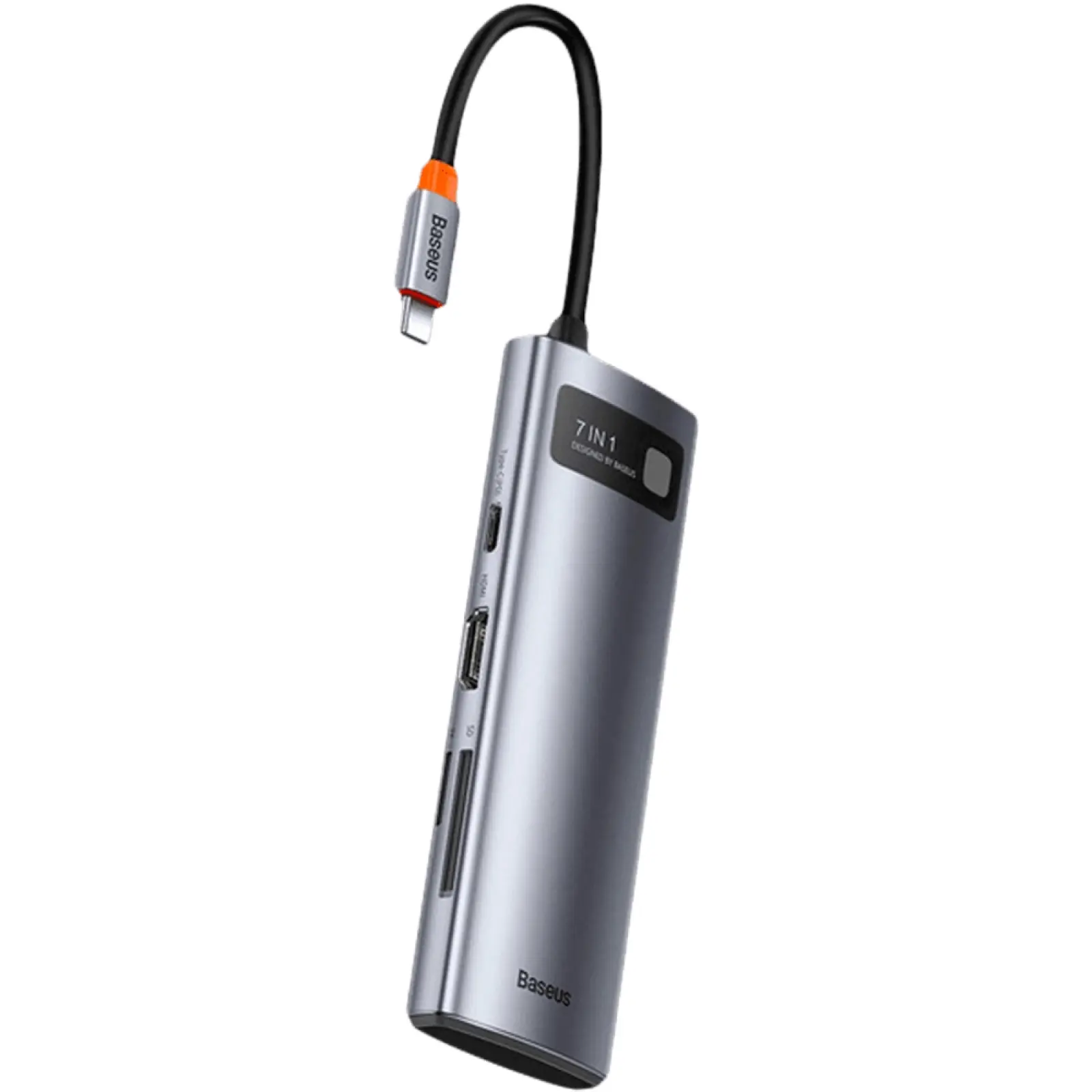 Переходник HUB Baseus Metal Gleam Series Starjoy 7-in-1 Multifunctional (WKWG020113), Серый 1, купить оптом с доставкой