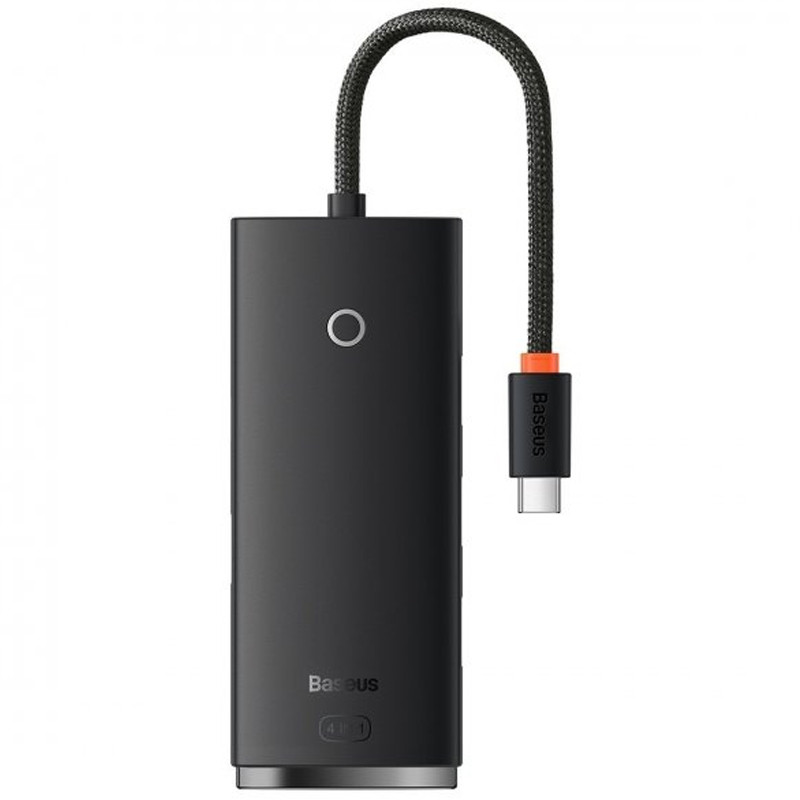 Перехідник HUB Baseus Lite Series 4in1 (Type-C to 4xUSB 3.0) 25cm (WKQX03), купити оптом з доставкою