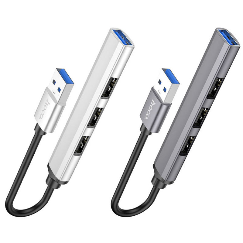 Перехідник Hoco HB26 4in1 (USB to USB3.0+USB2.0*3), купити оптом з доставкою