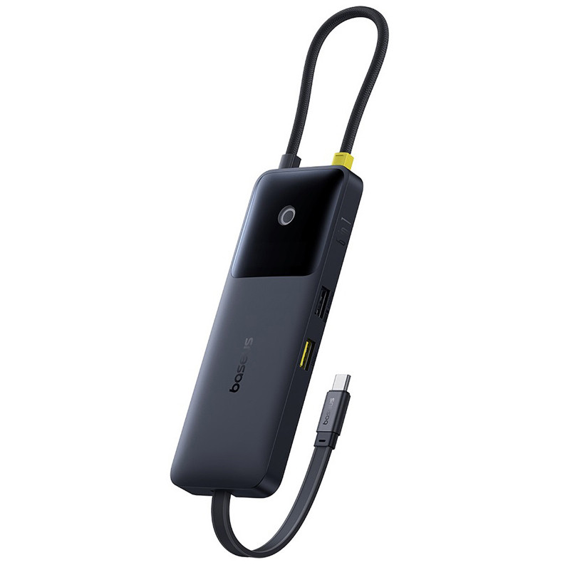 Перехідник HUB Baseus OS Dual Fast Charging 6in1 (Type-C to HDMI4K@60Hz+2xUSB-A+3xUSB-C) (B0007090) на малюнкі №1