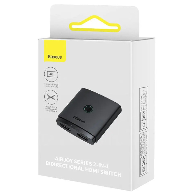 Перехідник Baseus Hub AirJoy Series 2-in-1 Bidirectional HDMI Switch (B01331105111-0) на малюнкі №6