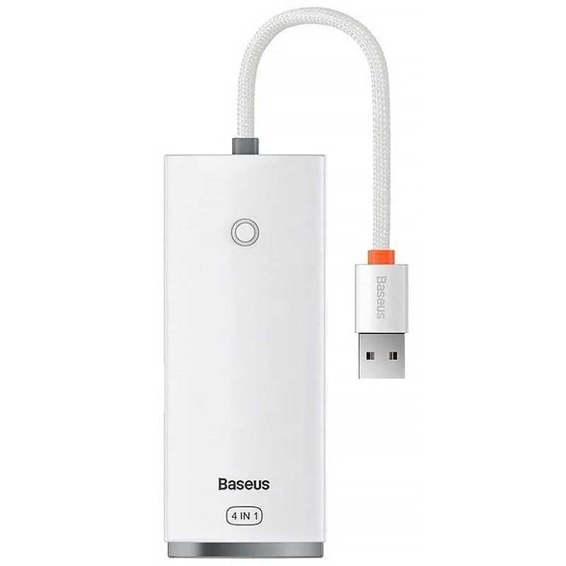 Перехідник HUB Baseus Lite Series 4in1 (USB-A to USB3.0*4) (0.25m) (WKQX03) на малюнкі №1