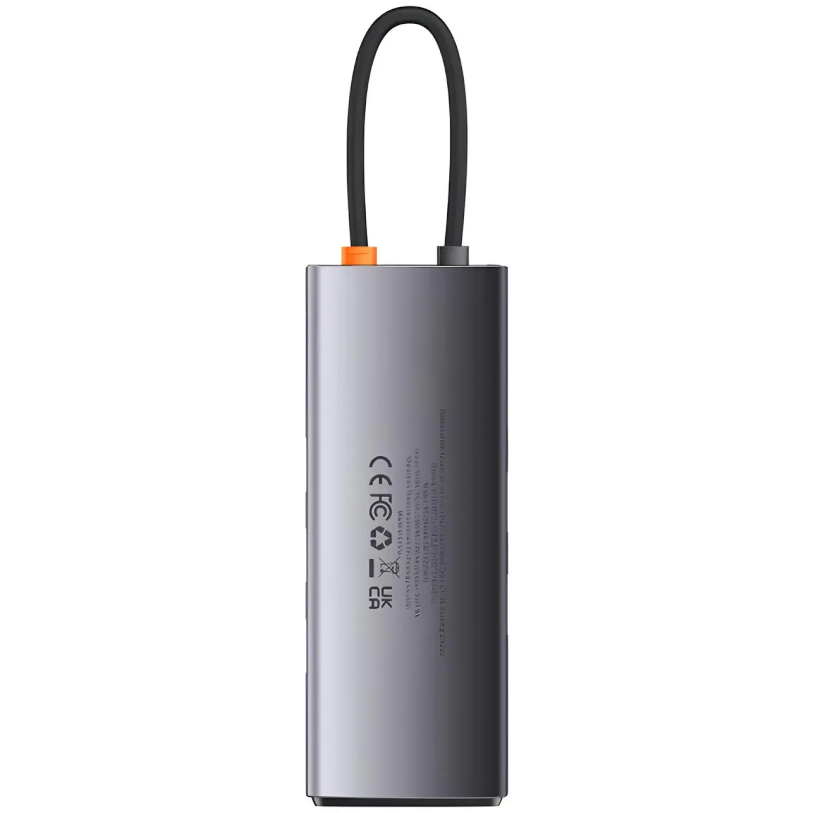 Переходник HUB Baseus Metal Gleam Series 7-Port Clarity (Type-C to HDMI+USB3.0*3+PD+SD/TF) (B000307), Station Gray 3, купить оптом с доставкой