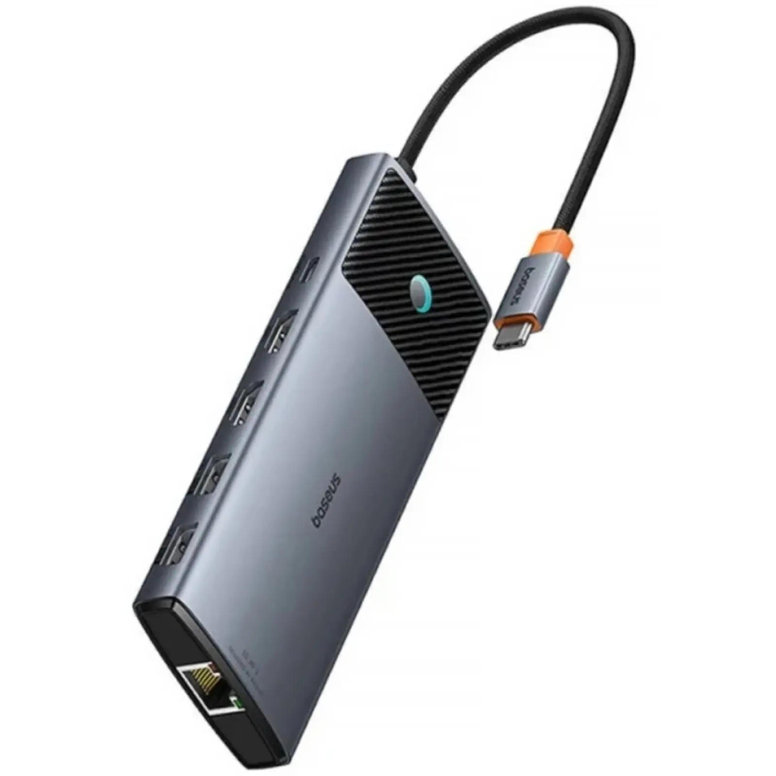 Переходник HUB Baseus Metal Gleam Series II OS 10in1 (B00061800123-00), Cosmic Black, купить оптом с доставкой