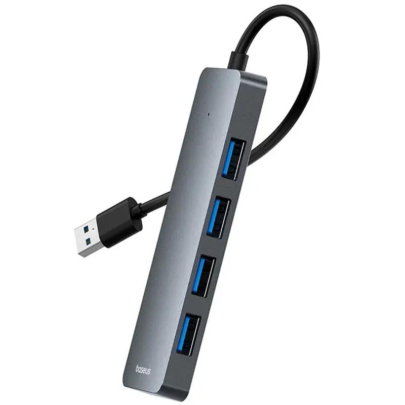 Перехідник HUB Baseus UltraJoy Series Lite 4-Port (USB-A to 4xUSB3.0+Type-C) (1m) (B0005280B811-02) на малюнкі №4