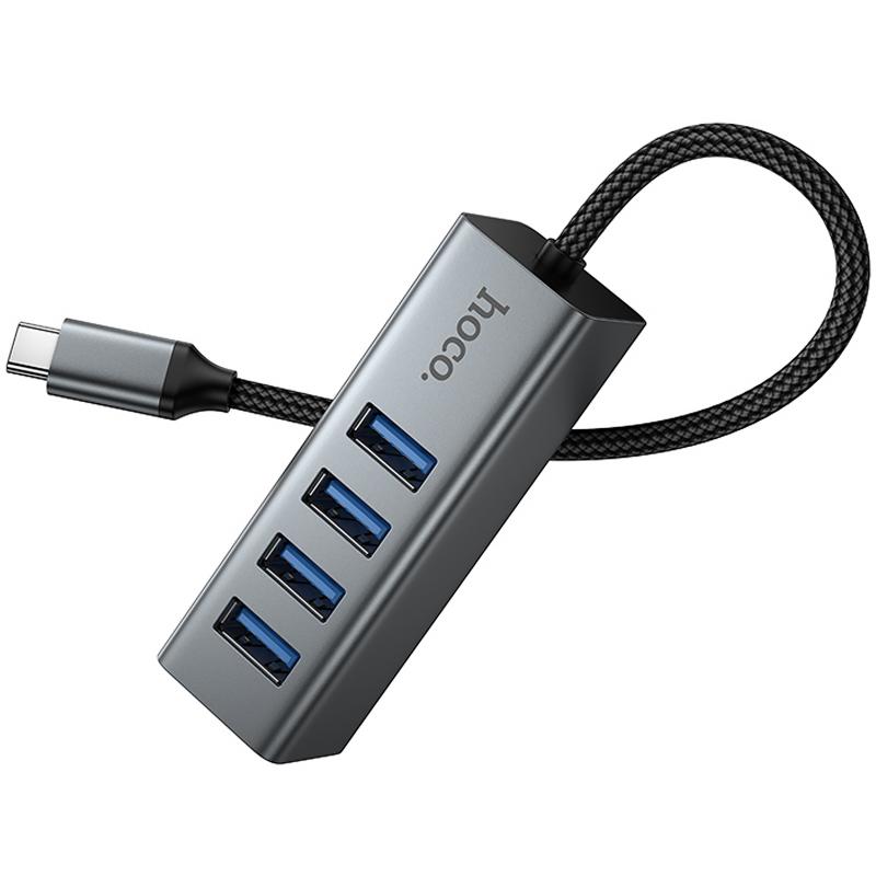 Перехідник HUB Hoco HB1C 4in1 (Type-C to 4xUSB 3.0) (1m) на малюнкі №4