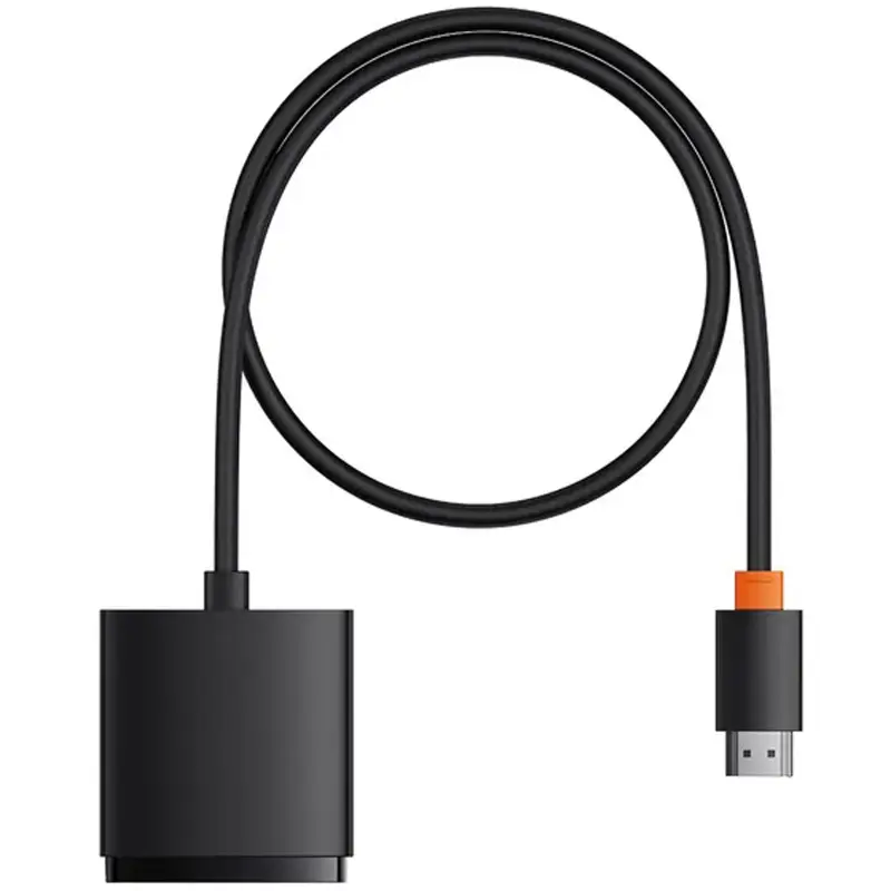 Переходник HUB Baseus AirJoy Series 2in1 HDMI to HDMI/HDMI (B01331105), Cluster Black 5, купить оптом с доставкой