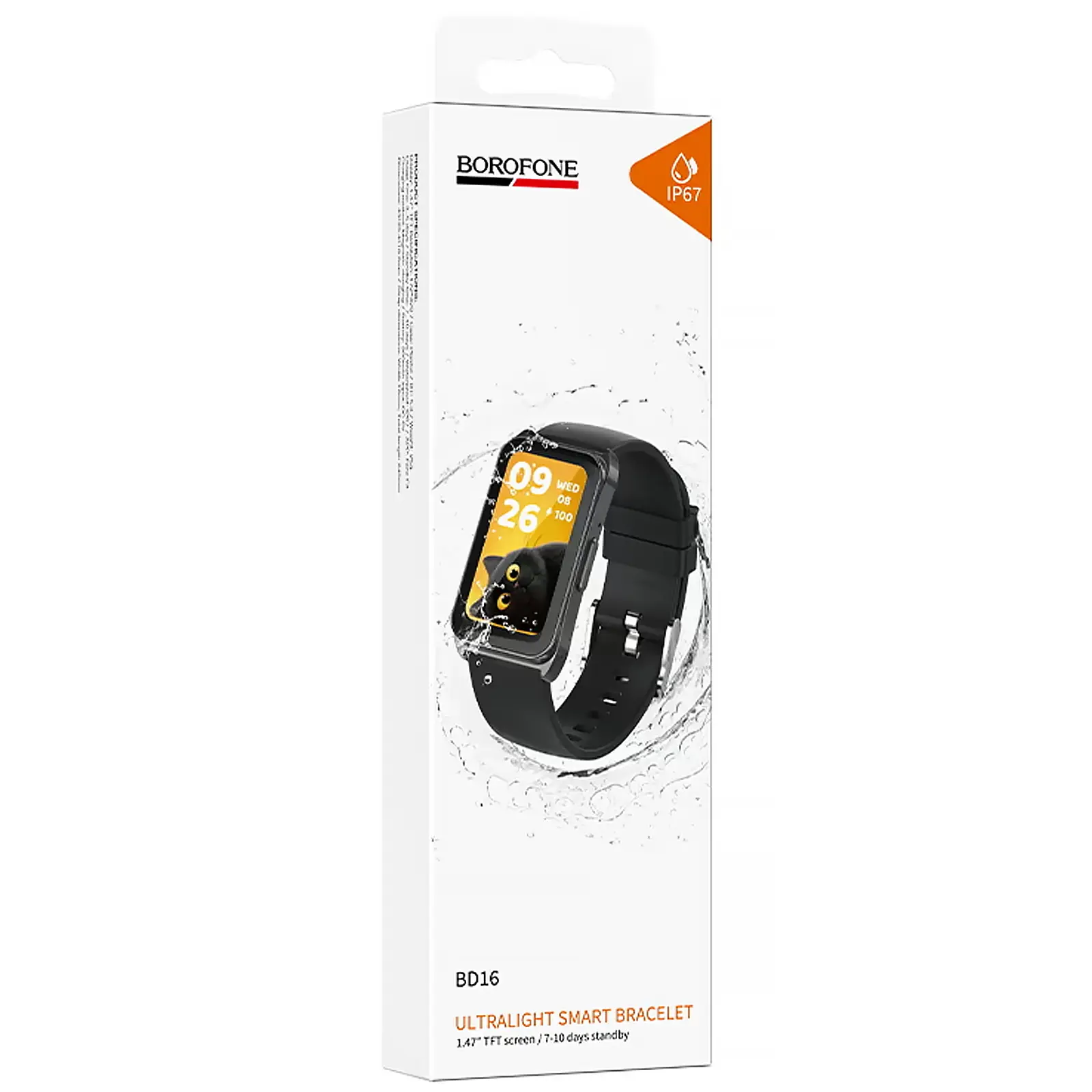 Фитнес-трекер Borofone BD16 Smart bracelet, Black 4, купить оптом с доставкой
