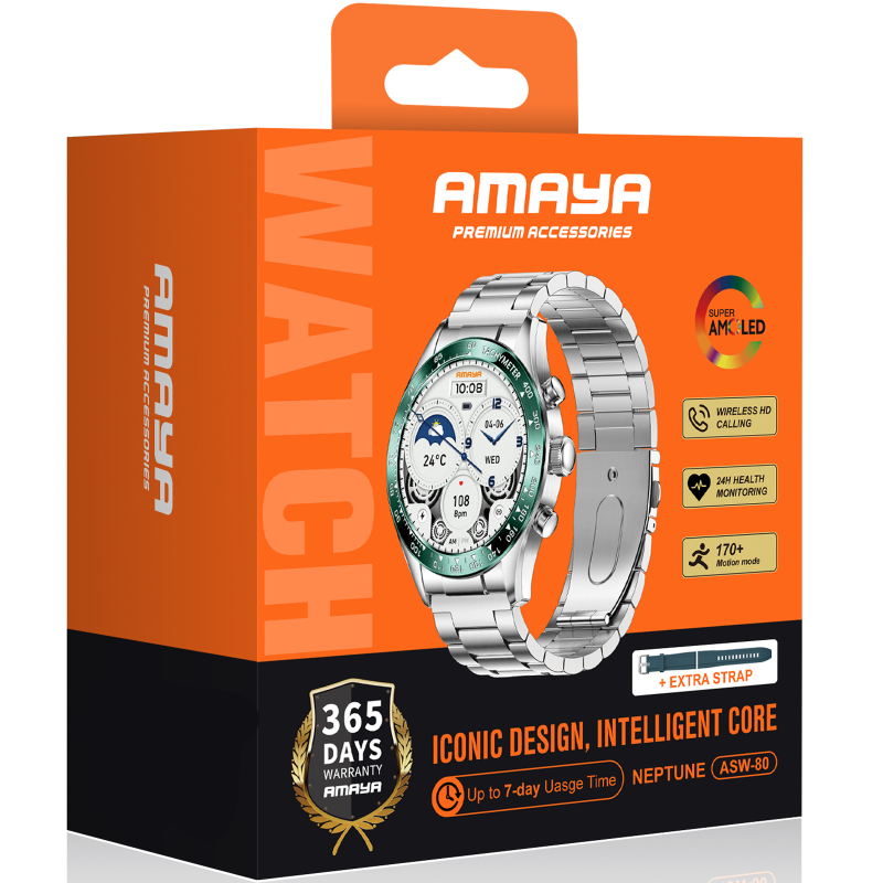 Смарт-годинник Amaya ASW-80 Smart sports watch (call version), Green 3, купити оптом з доставкою