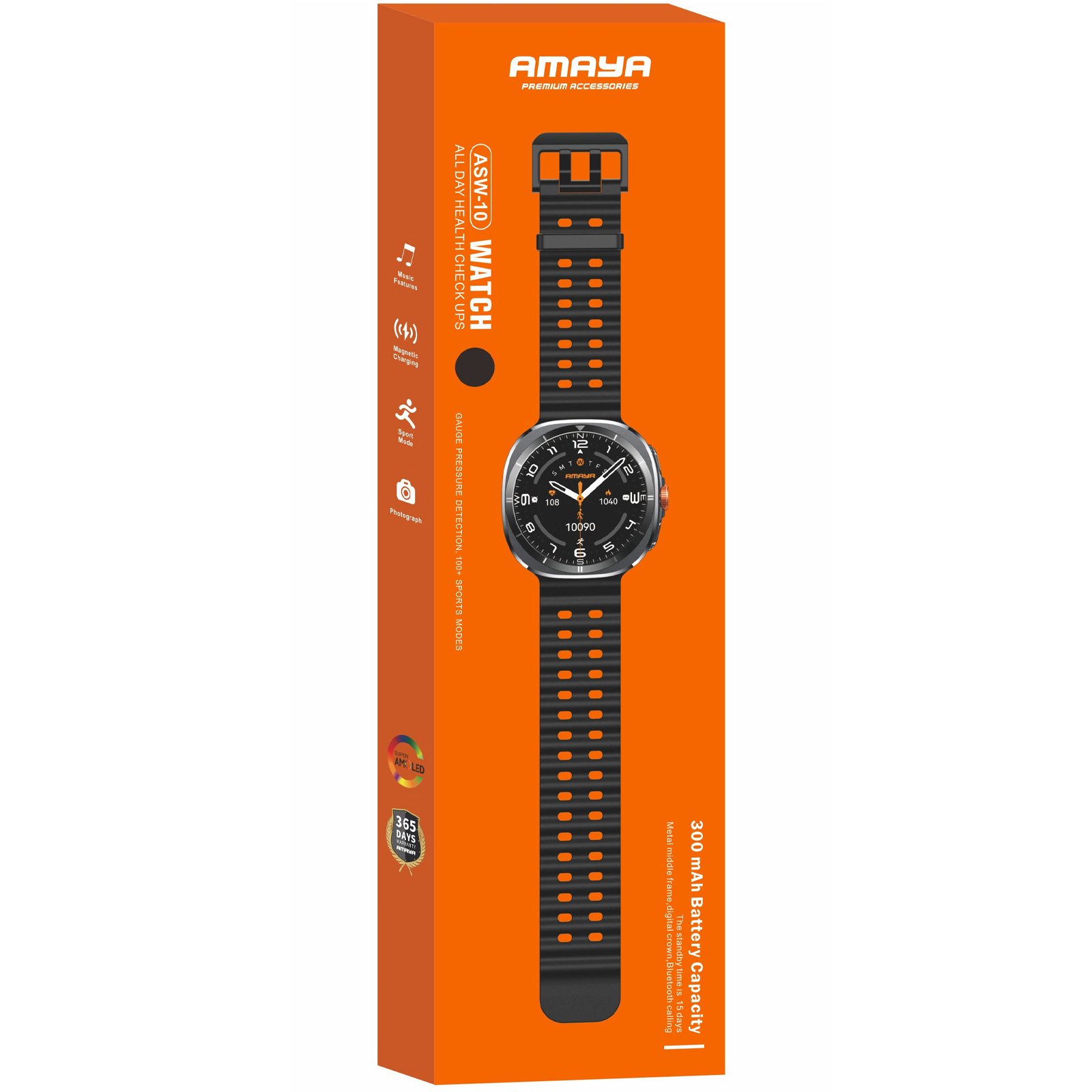 Смарт-часы Amaya ASW-10 Smart sports watch (call version), Black 1, купить оптом с доставкой