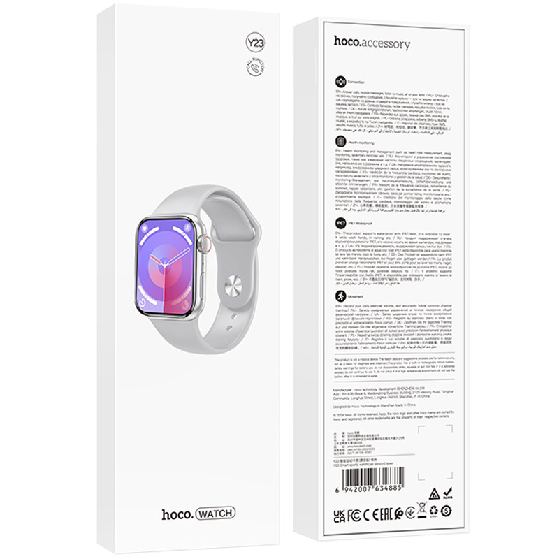 Смарт-годинник Hoco Smart Watch Y23 Smart sports watch (call version) на малюнкі №2