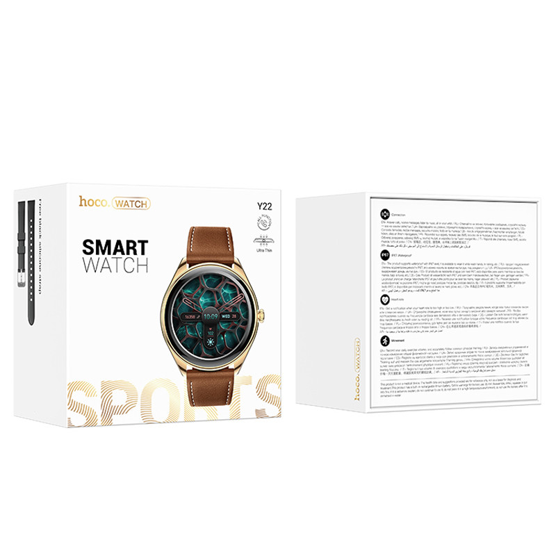 Смарт-годинник Hoco Smart Watch Y22 Amoled Smart sports watch (call version) на малюнкі №2