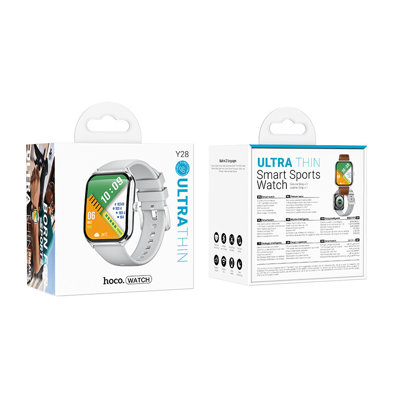Смарт-годинник Hoco Smart Watch Y28 AMOLED Smart sports watch (call version) на малюнкі №4