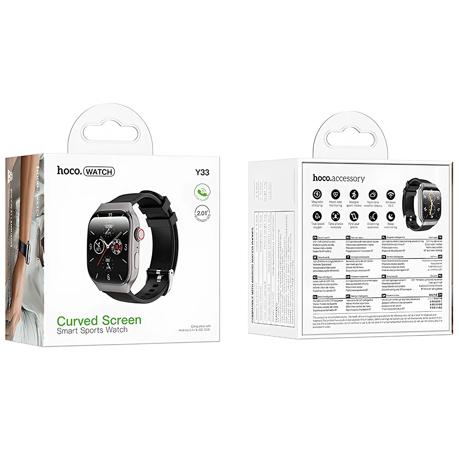 Смарт-часы Hoco Smart Watch Y33 Smart sports watch (call version), Black 3, купить оптом с доставкой