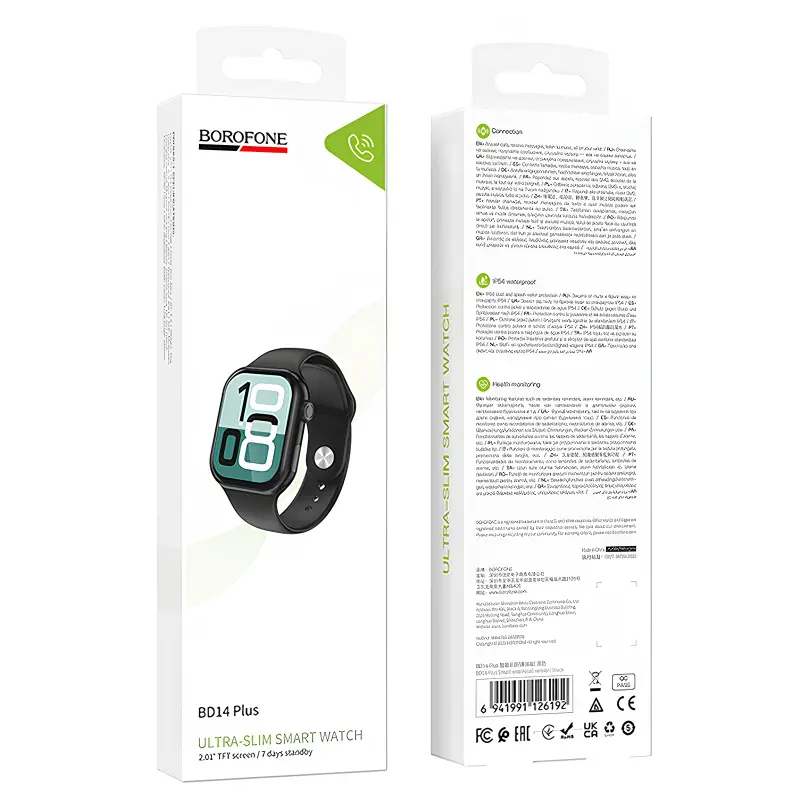 Смарт-часы Borofone BD14 Plus Smart sports watch (call version), Black 3, купить оптом с доставкой