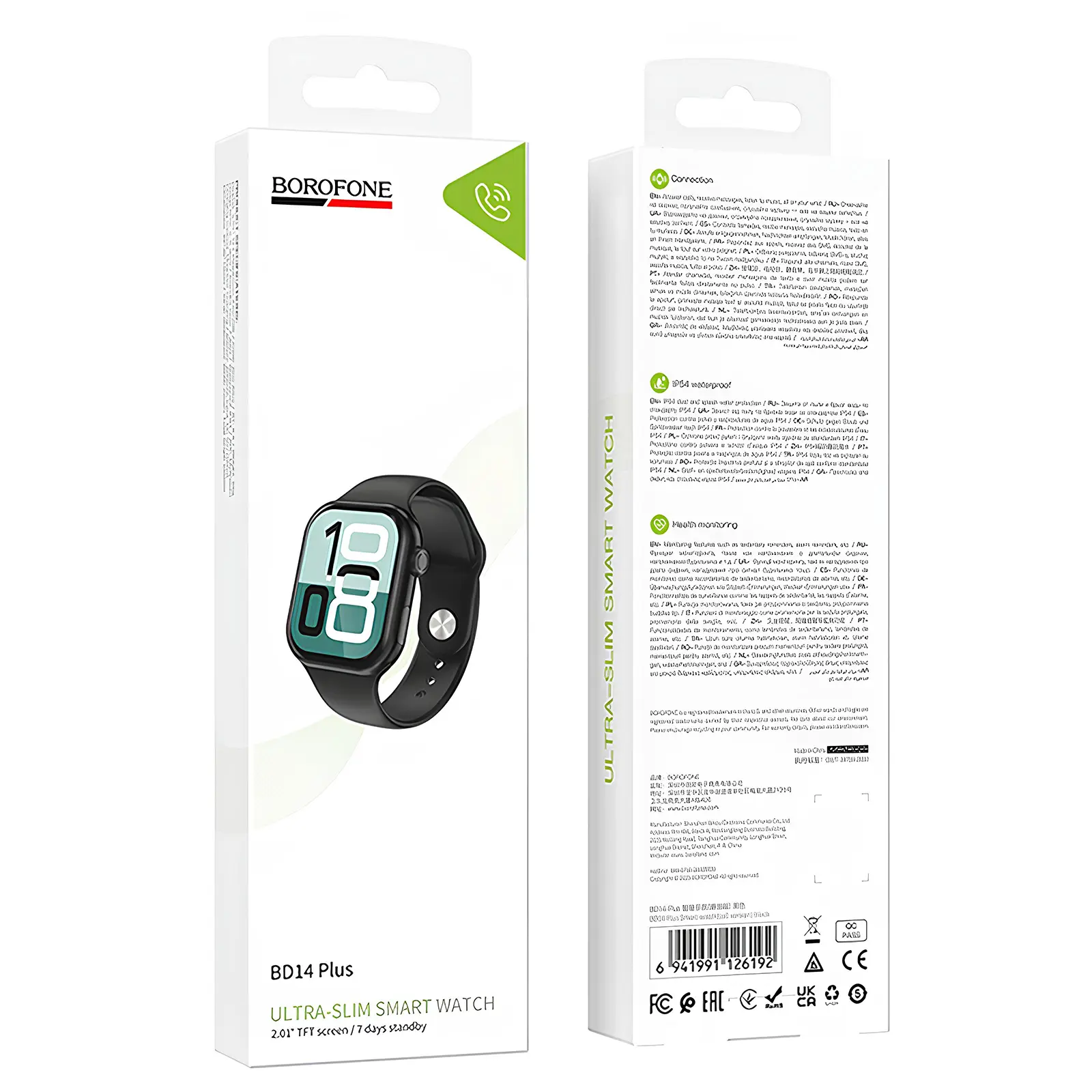 Смарт-часы Borofone BD14 Plus Smart sports watch (call version), Black 3, купить оптом с доставкой