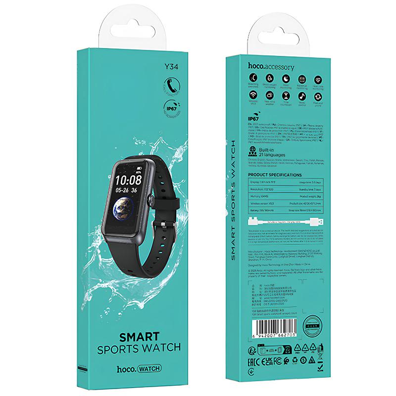 Смарт-часы Hoco Smart Watch Y34 Smart sports watch (call version) на картинке №4