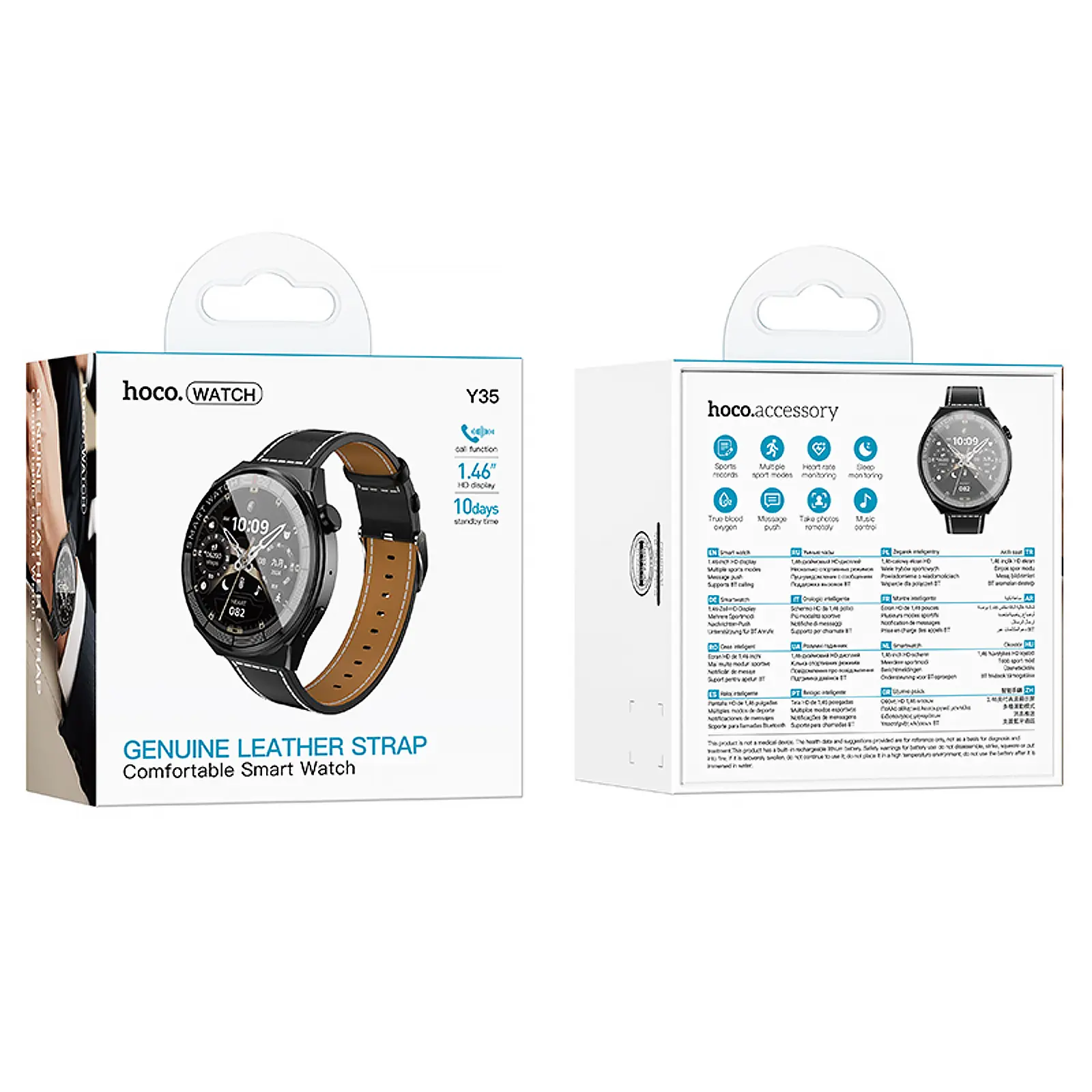 Смарт-часы Hoco Y35 Smart sports watch (call version), Black 2, купить оптом с доставкой