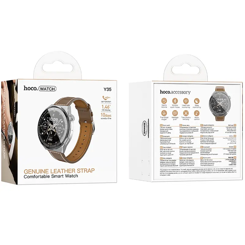 Смарт-часы Hoco Y35 Smart sports watch (call version), Silver 2, купить оптом с доставкой