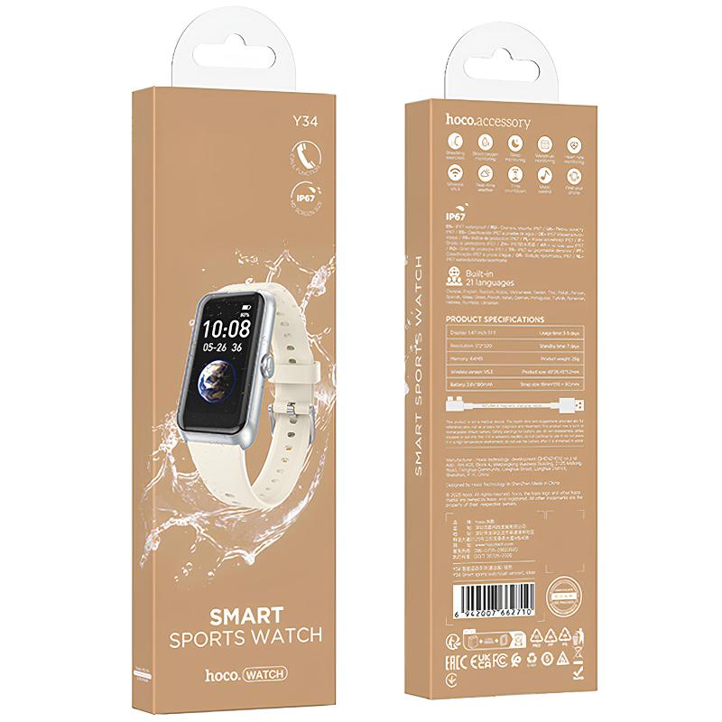 Смарт-часы Hoco Smart Watch Y34 Smart sports watch (call version) на картинке №2