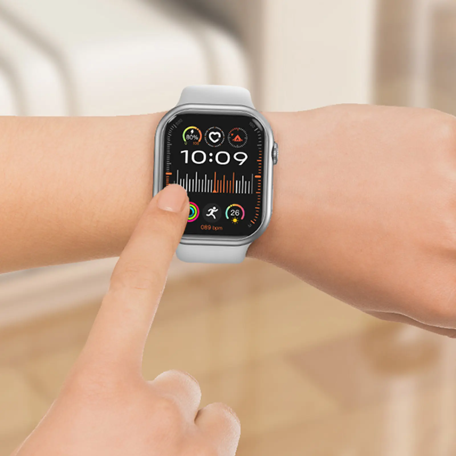 Уцінка Смарт-годинник Hoco Smart Watch Y23 Smart sports watch (call version), Естетичний дефект / Silver 3, купити оптом з доставкою