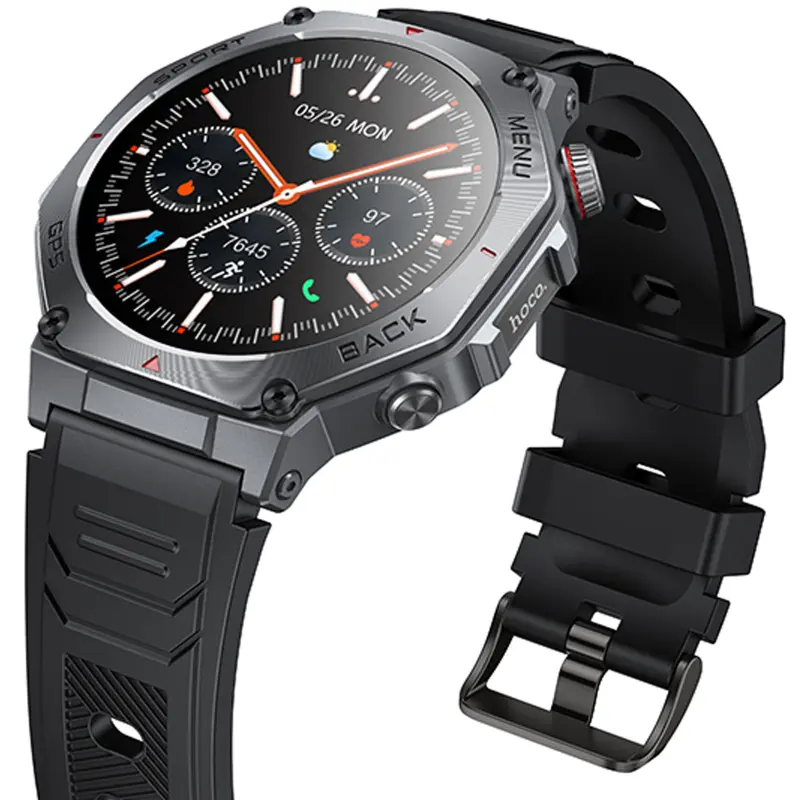 Смарт-часы Hoco Y37 Smart sports watch (call version), Black 3, купить оптом с доставкой