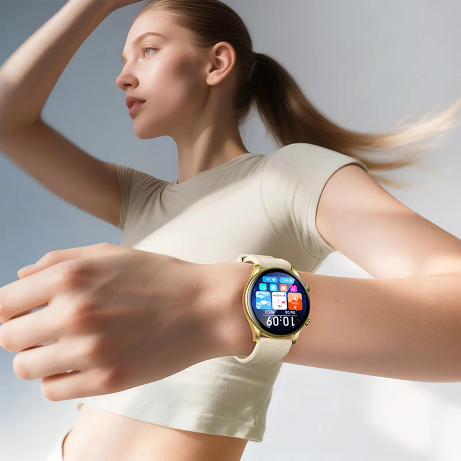 Смарт-часы Hoco Y38 Smart sports watch (call version), Gold 3, купить оптом с доставкой