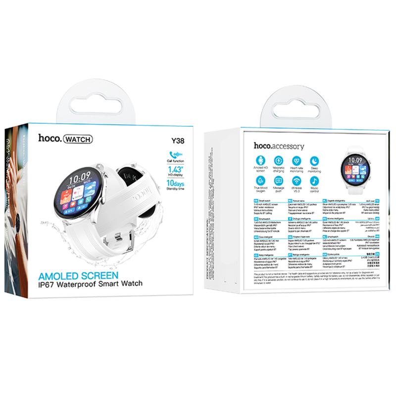 Смарт-годинник Hoco Smart Watch Y38 Smart sports watch (call version) на малюнкі №3